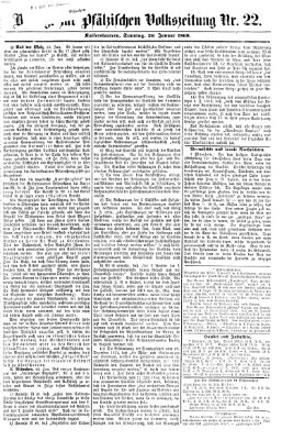 Pfälzische Volkszeitung Sonntag 26. Januar 1868