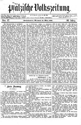 Pfälzische Volkszeitung Mittwoch 18. März 1868