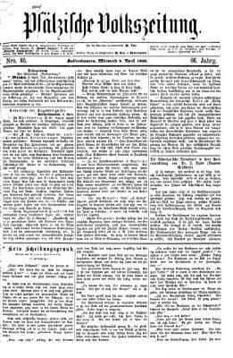 Pfälzische Volkszeitung Mittwoch 8. April 1868