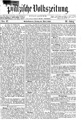 Pfälzische Volkszeitung Freitag 10. April 1868