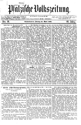 Pfälzische Volkszeitung Freitag 24. April 1868