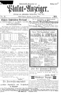 Pfälzische Volkszeitung Sonntag 29. März 1868