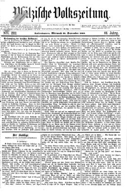 Pfälzische Volkszeitung Mittwoch 16. September 1868