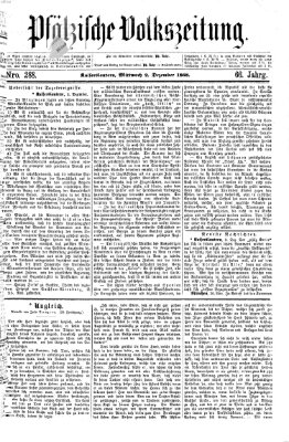 Pfälzische Volkszeitung Mittwoch 2. Dezember 1868