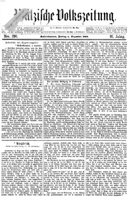 Pfälzische Volkszeitung Freitag 4. Dezember 1868