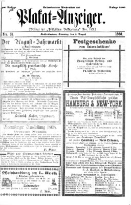 Pfälzische Volkszeitung Sonntag 2. August 1868
