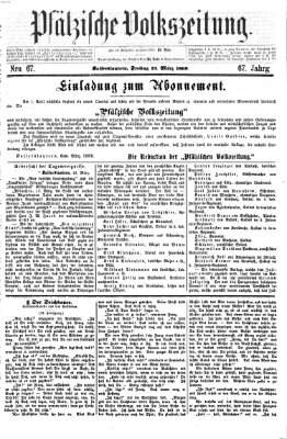 Pfälzische Volkszeitung Freitag 19. März 1869