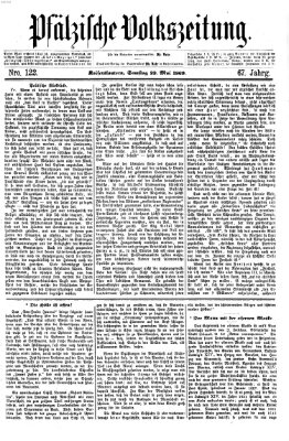 Pfälzische Volkszeitung Samstag 22. Mai 1869