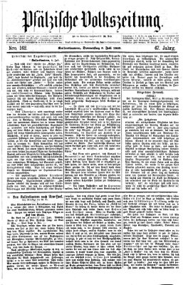 Pfälzische Volkszeitung Donnerstag 8. Juli 1869