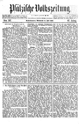 Pfälzische Volkszeitung Mittwoch 14. Juli 1869