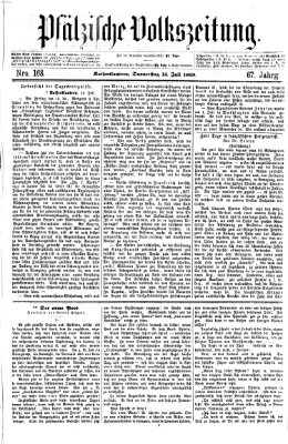 Pfälzische Volkszeitung Donnerstag 15. Juli 1869