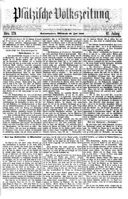 Pfälzische Volkszeitung Mittwoch 28. Juli 1869