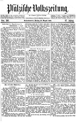 Pfälzische Volkszeitung Freitag 13. August 1869