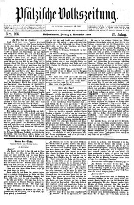 Pfälzische Volkszeitung Freitag 5. November 1869