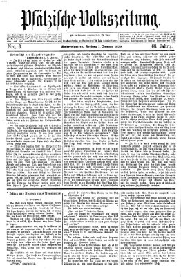 Pfälzische Volkszeitung Freitag 7. Januar 1870
