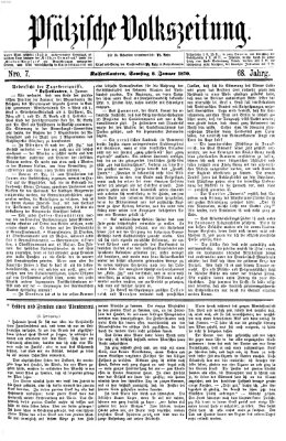 Pfälzische Volkszeitung Samstag 8. Januar 1870