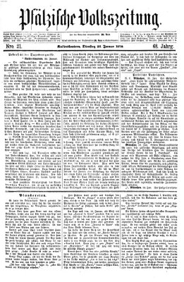 Pfälzische Volkszeitung Dienstag 25. Januar 1870