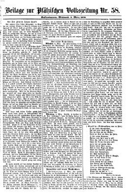 Pfälzische Volkszeitung Mittwoch 9. März 1870