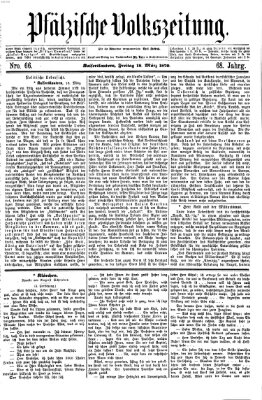 Pfälzische Volkszeitung Freitag 18. März 1870