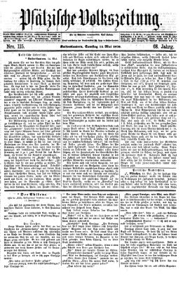 Pfälzische Volkszeitung Samstag 14. Mai 1870