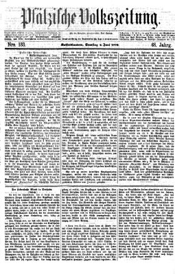 Pfälzische Volkszeitung Samstag 4. Juni 1870