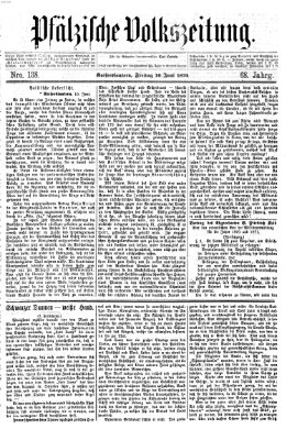 Pfälzische Volkszeitung Freitag 10. Juni 1870