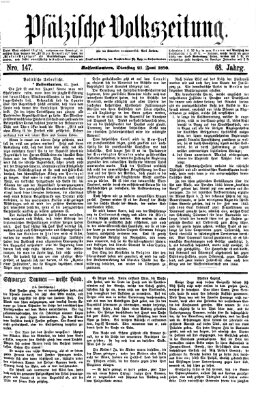 Pfälzische Volkszeitung Dienstag 21. Juni 1870