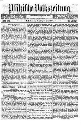 Pfälzische Volkszeitung Samstag 25. Juni 1870