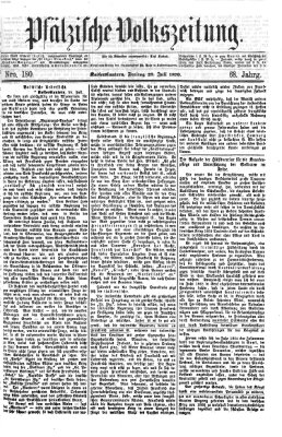 Pfälzische Volkszeitung Freitag 29. Juli 1870