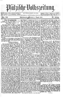 Pfälzische Volkszeitung Mittwoch 3. August 1870