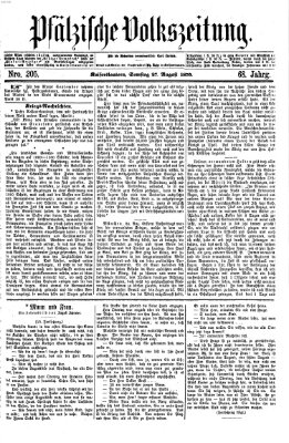 Pfälzische Volkszeitung Samstag 27. August 1870