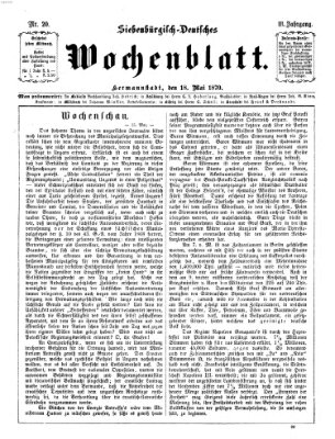 Siebenbürgisch-deutsches Wochenblatt