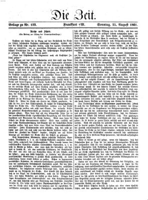 Die Zeit Sonntag 25. August 1861