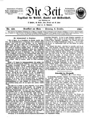 Die Zeit Sonntag 6. Oktober 1861