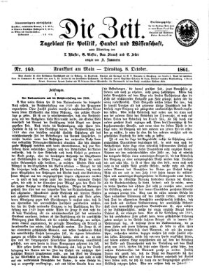 Die Zeit Dienstag 8. Oktober 1861