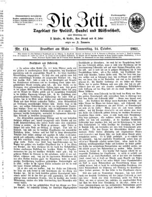 Die Zeit Donnerstag 24. Oktober 1861