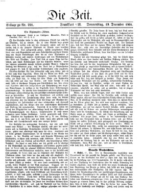 Die Zeit Donnerstag 19. Dezember 1861