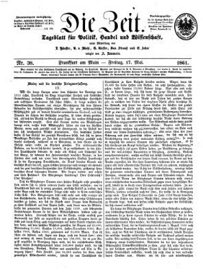 Die Zeit Freitag 17. Mai 1861