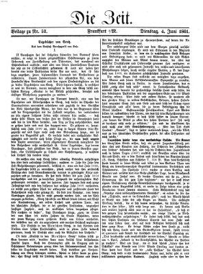 Die Zeit Dienstag 4. Juni 1861