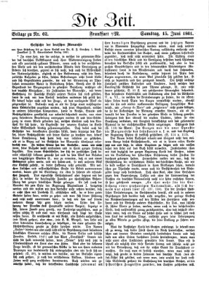 Die Zeit Samstag 15. Juni 1861