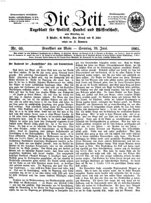 Die Zeit Sonntag 23. Juni 1861