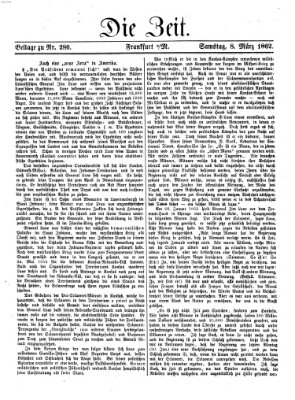 Die Zeit Samstag 8. März 1862