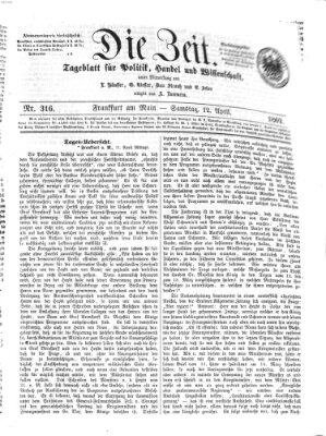 Die Zeit Samstag 12. April 1862