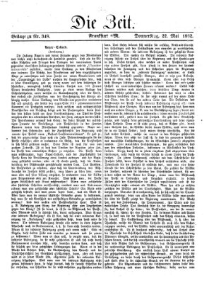 Die Zeit Donnerstag 22. Mai 1862