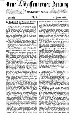 Neue Aschaffenburger Zeitung und Aschaffenburger Anzeiger (Beobachter am Main und Aschaffenburger Anzeiger) Dienstag 9. Januar 1866