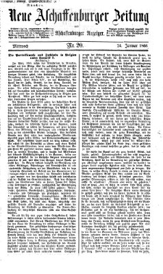 Neue Aschaffenburger Zeitung und Aschaffenburger Anzeiger (Beobachter am Main und Aschaffenburger Anzeiger) Mittwoch 24. Januar 1866