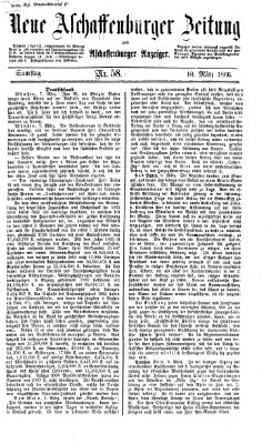 Neue Aschaffenburger Zeitung und Aschaffenburger Anzeiger (Beobachter am Main und Aschaffenburger Anzeiger) Samstag 10. März 1866