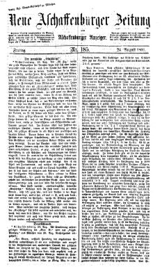Neue Aschaffenburger Zeitung und Aschaffenburger Anzeiger (Beobachter am Main und Aschaffenburger Anzeiger) Freitag 24. August 1866