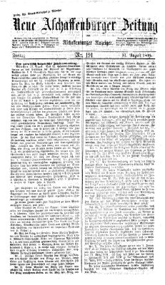 Neue Aschaffenburger Zeitung und Aschaffenburger Anzeiger (Beobachter am Main und Aschaffenburger Anzeiger) Freitag 31. August 1866