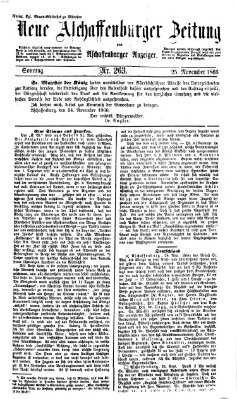 Neue Aschaffenburger Zeitung und Aschaffenburger Anzeiger (Beobachter am Main und Aschaffenburger Anzeiger) Sonntag 25. November 1866